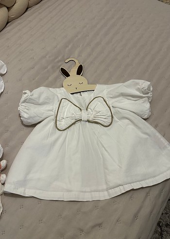 Bebek fiyonk elbise - Görsel 3