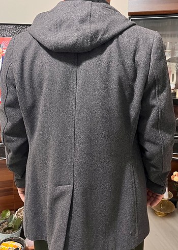 Altınyıldız Gri Erkek Midi Boy Kaban - Görsel 4