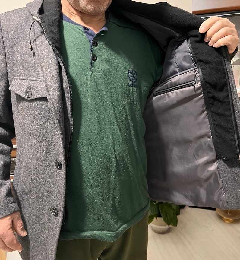 Altınyıldız Gri Erkek Midi Boy Kaban - Görsel 2