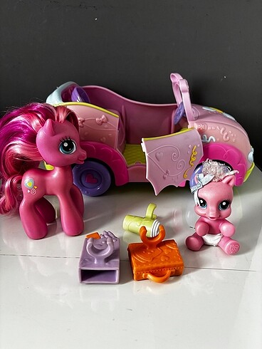  Beden Renk My little pony pinkie pie araba seti