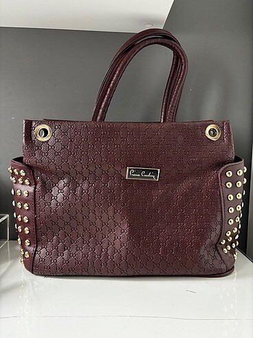 Pierre cardin cherry red kol çantası