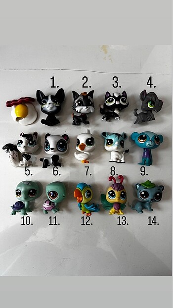  Lps minişler kedi miniş köpek