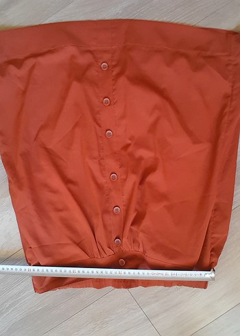 H&M streetbox Düğmeli Midi Kadın Kumaş Etek