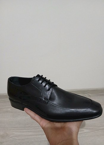Siyah Bağcıklı Modern Klasik Erkek Ayakkabı - Görsel 2