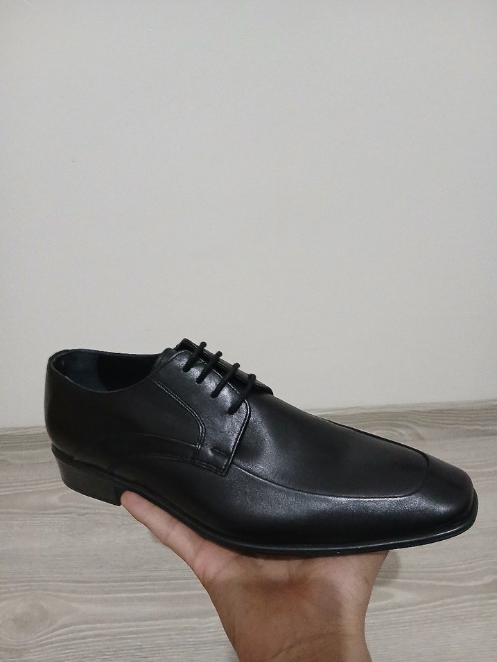 Siyah Bağcıklı Modern Klasik Erkek Ayakkabı - Görsel 2