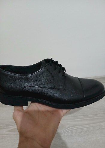 Siyah Bağcıklı Modern Klasik Erkek Ayakkabı - Görsel 3