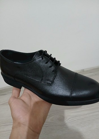 Siyah Bağcıklı Modern Klasik Erkek Ayakkabı - Görsel 2