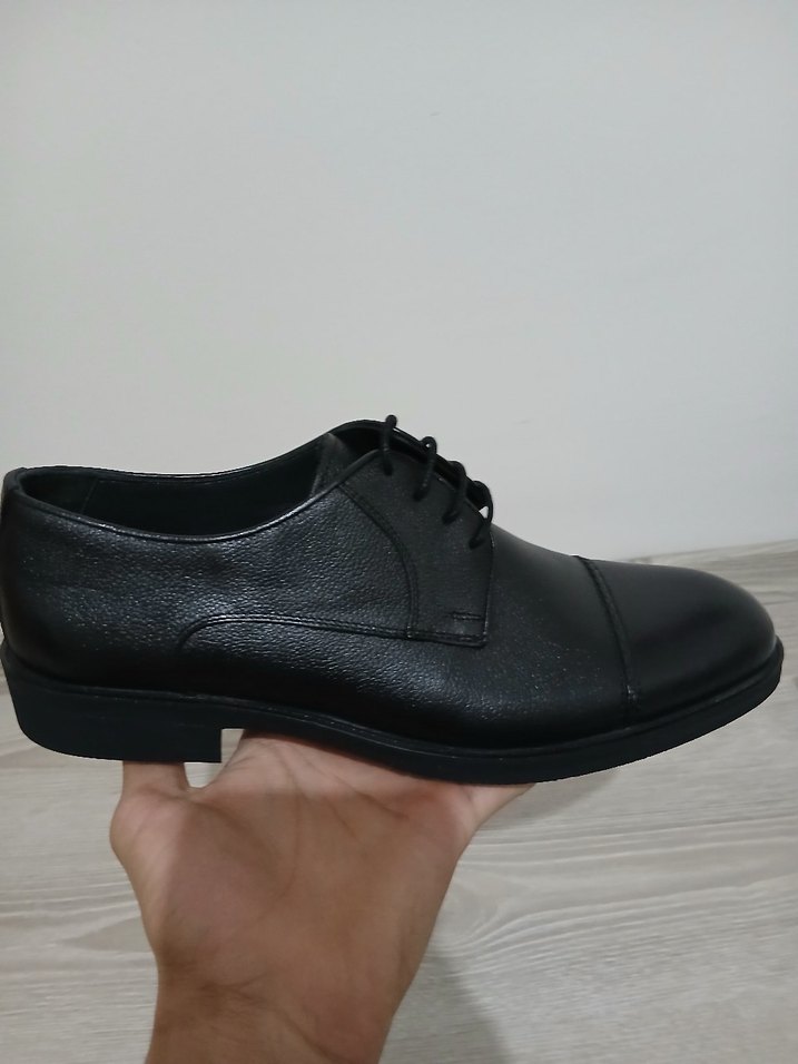 Siyah Bağcıklı Modern Klasik Erkek Ayakkabı - Görsel 3