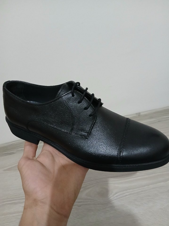 Siyah Bağcıklı Modern Klasik Erkek Ayakkabı - Görsel 2