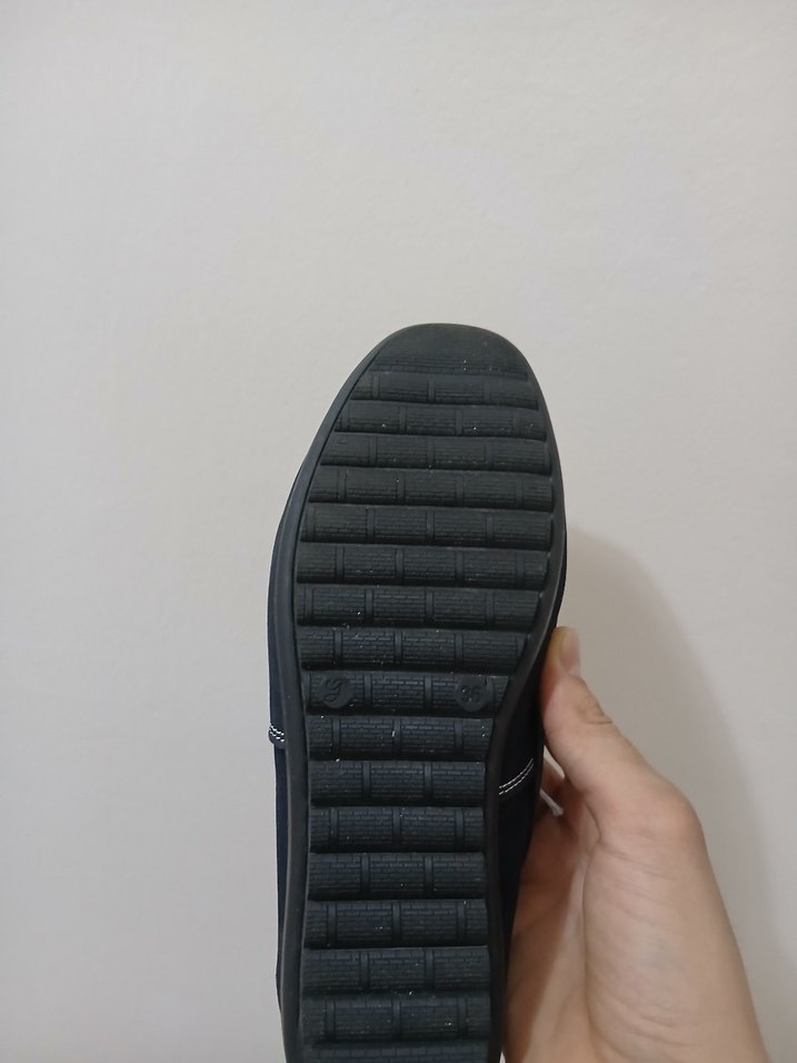 Koyu Mavi Süet Tokalı Erkek Günlük Ayakkabı - Görsel 4