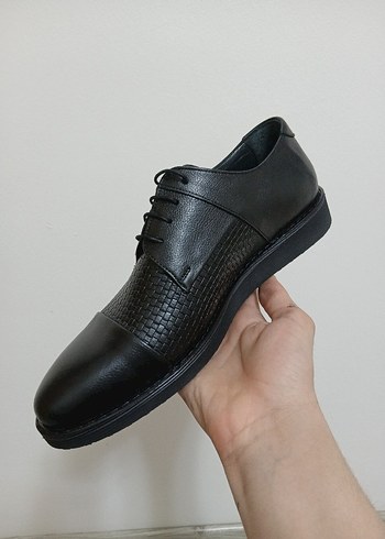 Siyah Erkek Klasik Bağcıklı İş Ayakkabısı - Görsel 2