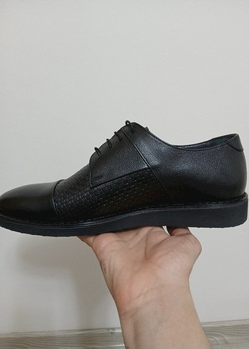 Siyah Erkek Klasik Bağcıklı İş Ayakkabısı - Görsel 3