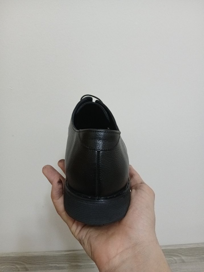 Siyah Erkek Klasik Bağcıklı İş Ayakkabısı - Görsel 4