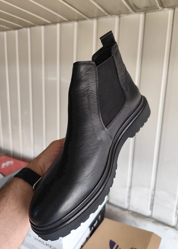 Siyah Tokalı Erkek Street Wear Bot - Görsel 2