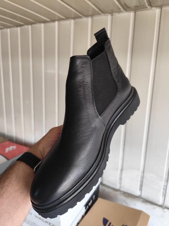 Siyah Tokalı Erkek Street Wear Bot - Görsel 2