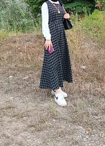 Siyah beyaz kareli jile - Görsel 2