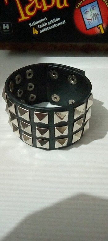 emo metal studded bileklik