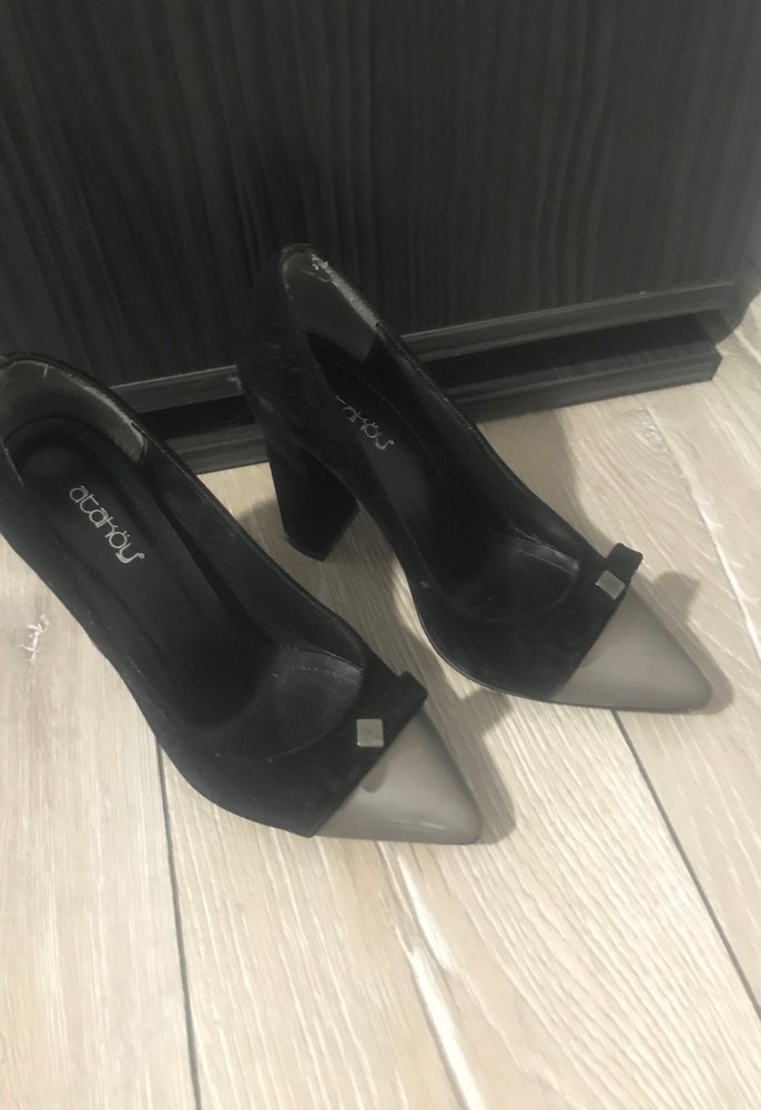 Siyah Topuklu Kadın Stiletto - Görsel 2