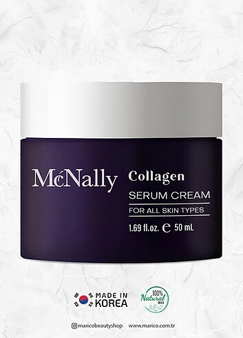 McNally %0,5 Hidrolize Kollajen İçeren Serum Krem MADE IN KOREA