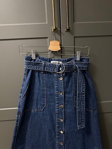 Diğer Lacivert Denim Etek / Kot Etek Tesettür