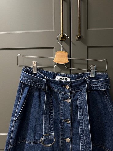 38 Beden lacivert Renk Lacivert Denim Etek / Kot Etek Tesettür