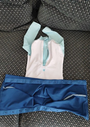 dechatlon Uzun Kollu Mavi Erkek Çocuk Mayo - Görsel 5