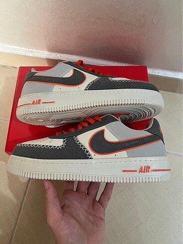 Nike İTHAL NİKE AİR FORCE TURUNCU DETAY AYAKKABI