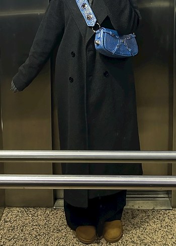 Uzun Antrasit Kaban - Görsel 2