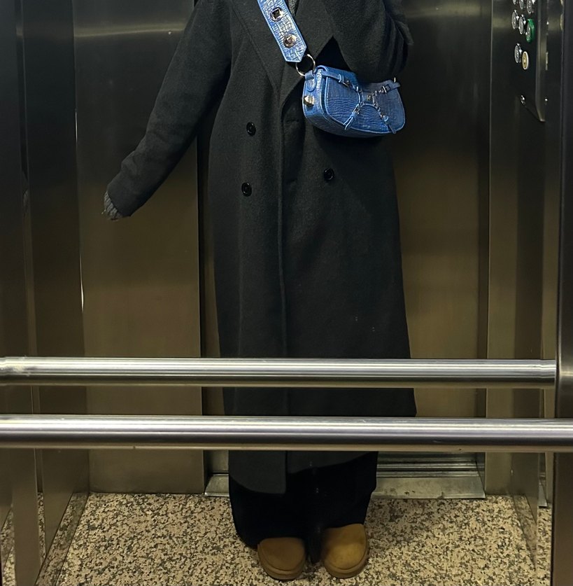 Uzun Antrasit Kaban - Görsel 2