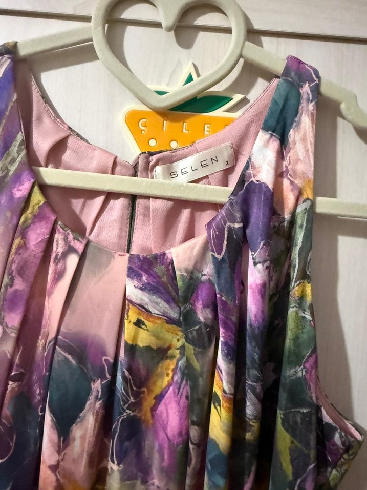 Renkli elbise - Görsel 3