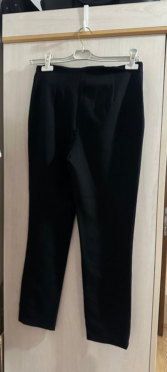 Siyah Kadın Ofis Kumaş Pantolon - Görsel 2