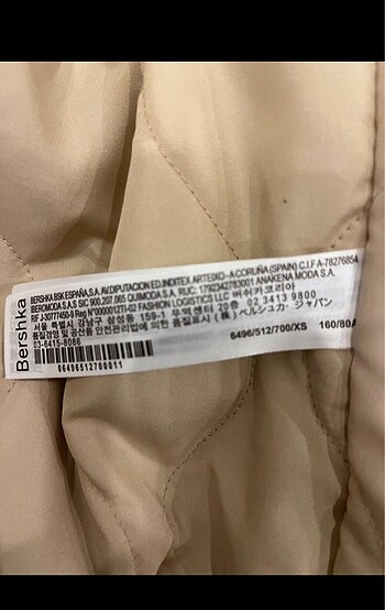s Beden Bershka ceket