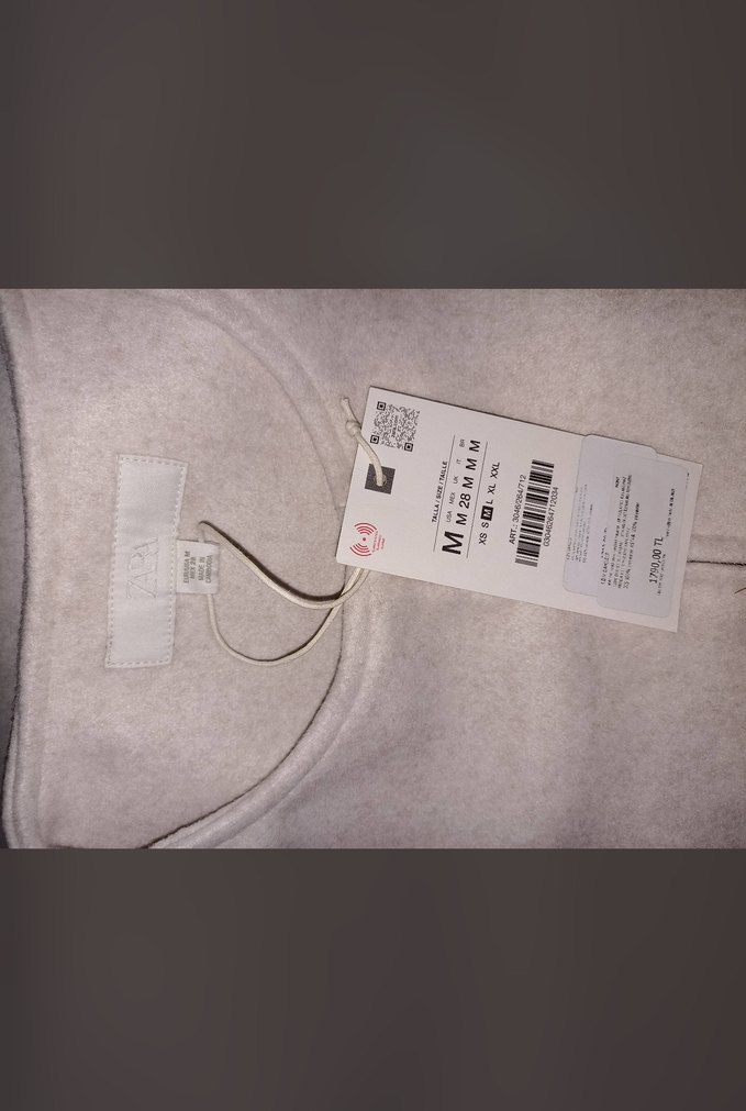 Bej Fermuarlı Kadın zara ceket - Görsel 3