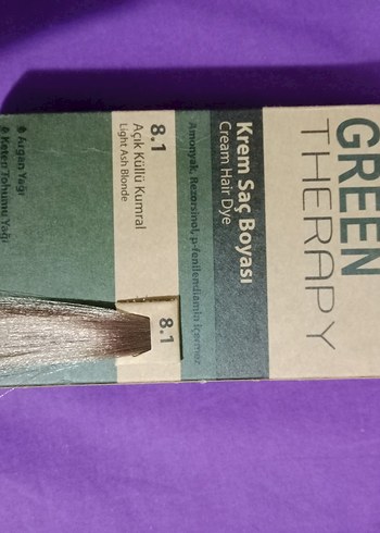 Diger Green Therapy 8.1 Açık Küllü Kumral Saç Boyası