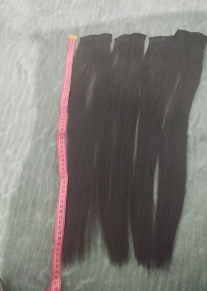 4 parça çıtçıt postiş saç  - Görsel 2