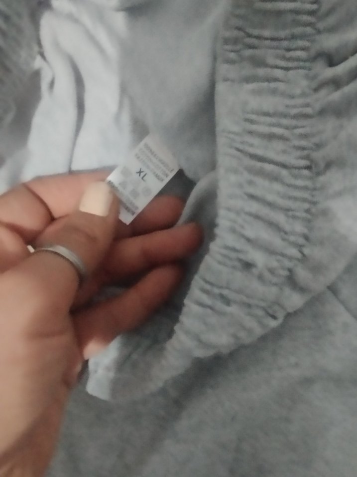 Gri Hamile Mini Şort Rahat Kesim - Görsel 2