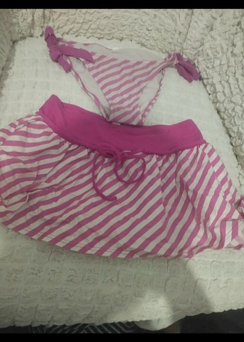 LC Waikiki Pembe Drapeli Mini Bohem Plaj Mayo