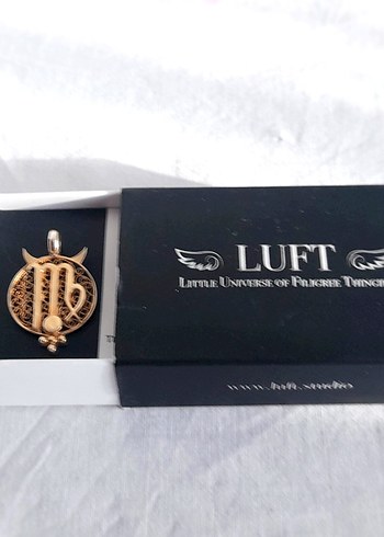 Altın Kaplı Gümüş Başak Burcu Kolye Ucu - Görsel 6