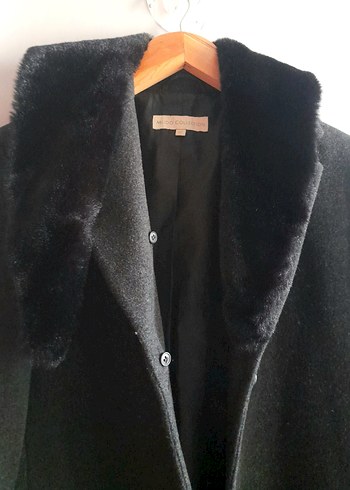 Mudo Marka Uzun Yün uzun Kadın Manto - Görsel 7