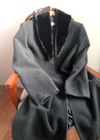 Mudo Marka Uzun Yün uzun Kadın Manto - Görsel 3