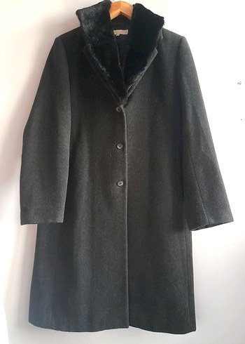 Mudo Marka Uzun Yün uzun Kadın Manto - Görsel 4