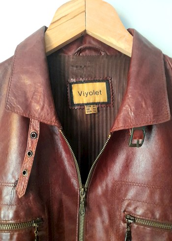 Violet Marka Gerçek Deri Mont - Görsel 6