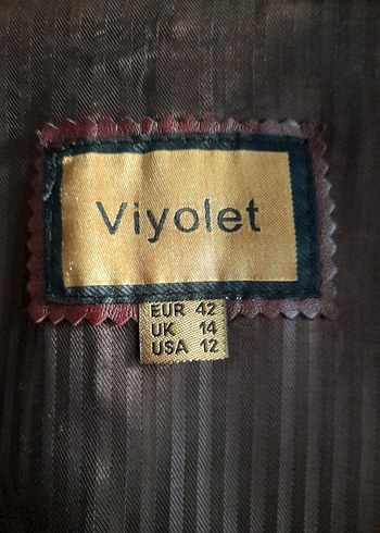 Violet Marka Gerçek Deri Mont - Görsel 12