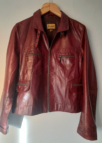 Violet Marka Gerçek Deri Mont - Görsel 8