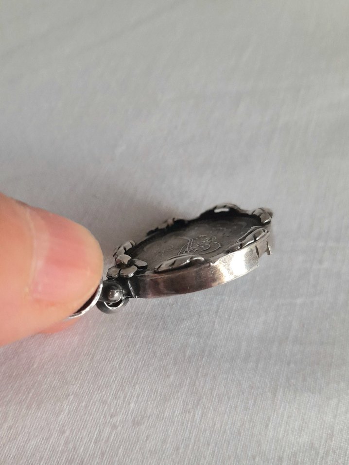 Gümüş Orjinal 2. Abdülhamid Han Osmanlı  Para Kolye - Görsel 4