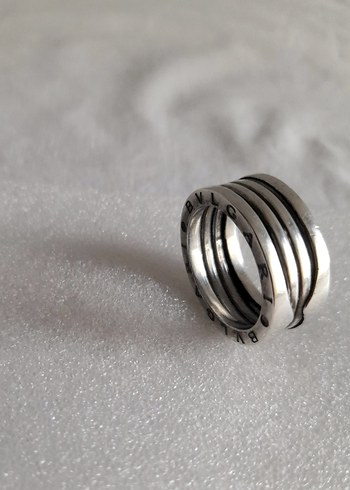 Orjinal Bvlgari Gümüş Yüzük - Görsel 12