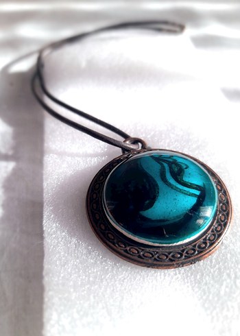 İznik Çini Porselen Kolye Ucu - Görsel 6