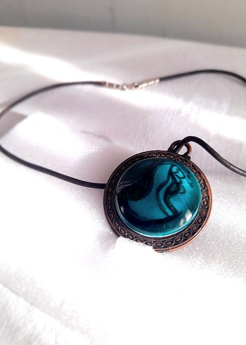 İznik Çini Porselen Kolye Ucu - Görsel 9