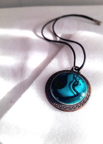 İznik Çini Porselen Kolye Ucu - Görsel 2