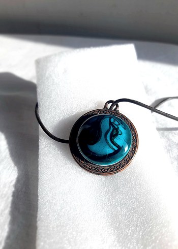 İznik Çini Porselen Kolye Ucu - Görsel 14